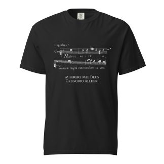 Miserere mei, Deus - Allegri - Unisex garment-dyed heavyweight t-shirt | Comfort Colors 1717