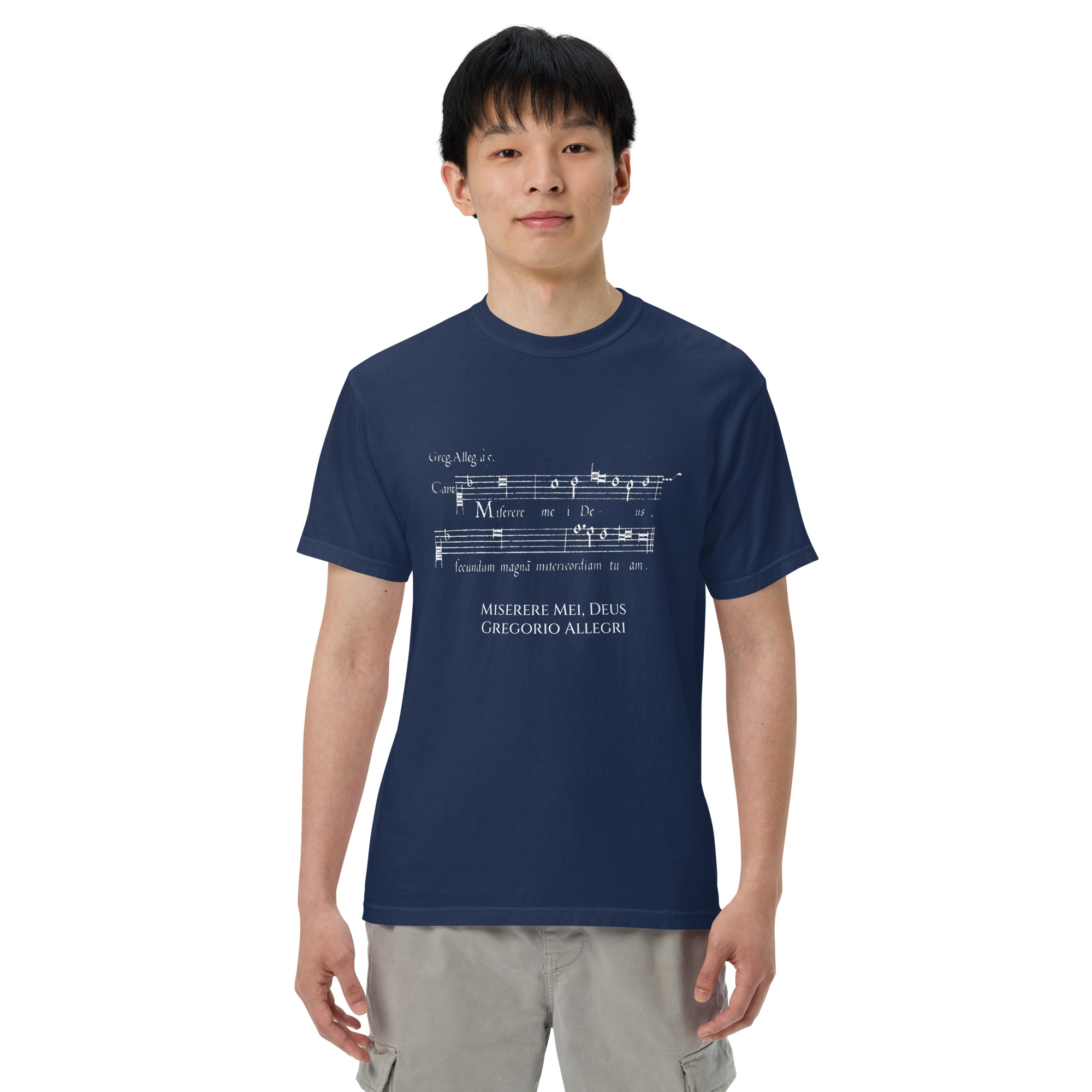 Miserere mei, Deus - Allegri - Unisex garment-dyed heavyweight t-shirt | Comfort Colors 1717 - Image 4